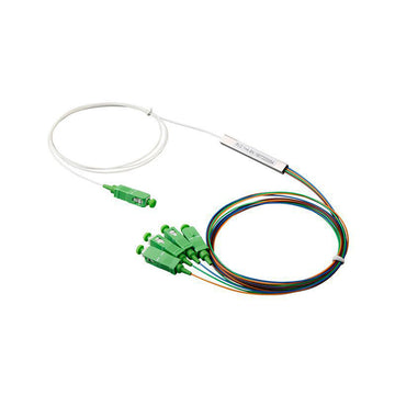 1x4 PLC Splitter FTTH optical splitter in Mini blockless steel tube